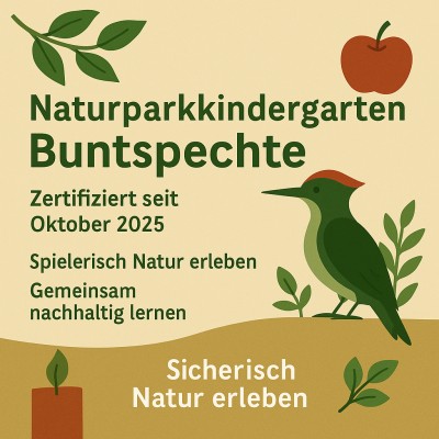 Knittlinger Naturgruppe Buntspechte erhält Zertifizierung zum Naturparkkindergarten
